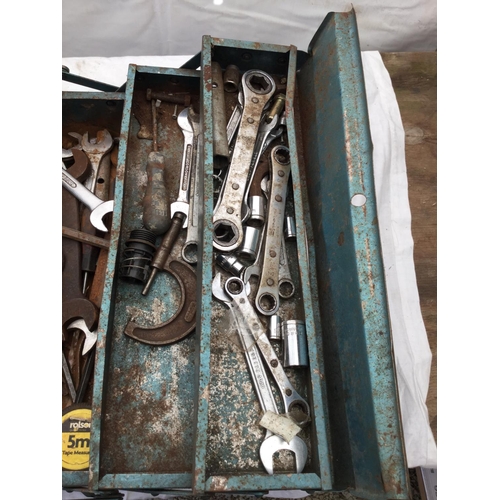 118 - 2 METAL TOOL BOXES AND TOOLS