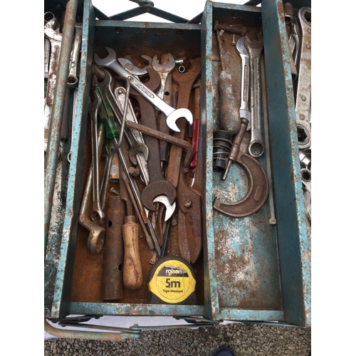 118 - 2 METAL TOOL BOXES AND TOOLS