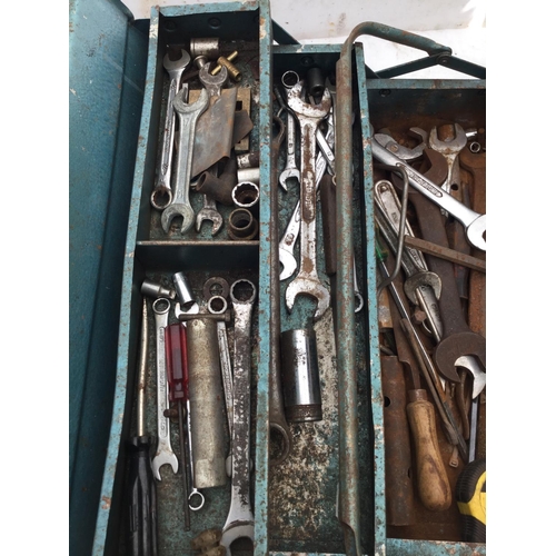 118 - 2 METAL TOOL BOXES AND TOOLS