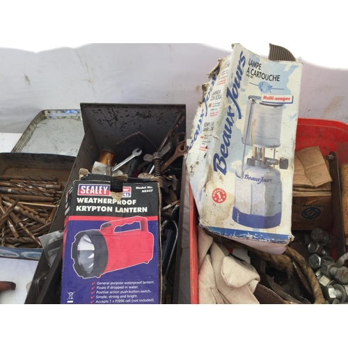 120 - 3 BOXES OF TOOLS ETC