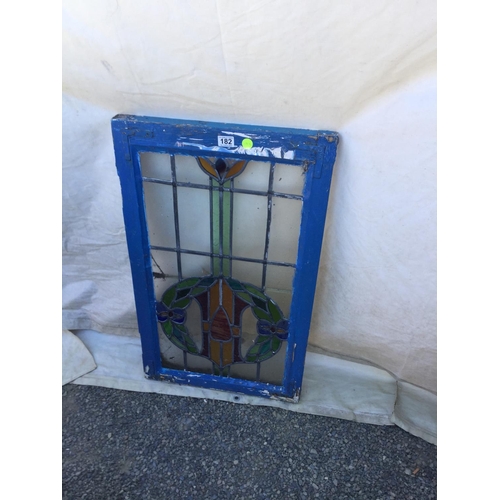 182 - 4 STAINED GLASS WINDOWS