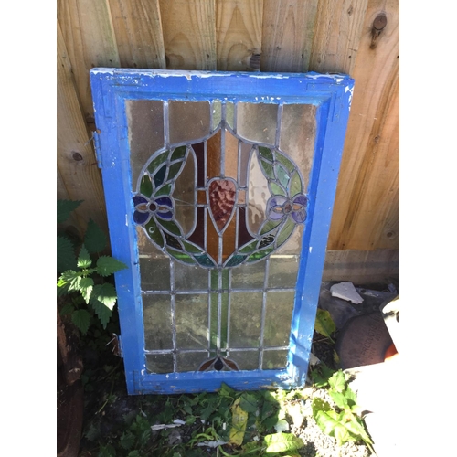 182 - 4 STAINED GLASS WINDOWS