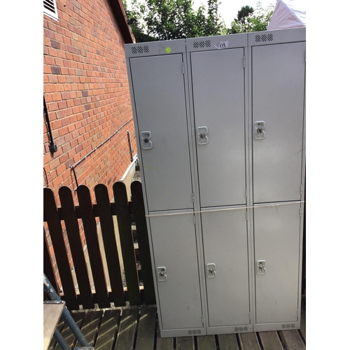 115 - 6 DOOR METAL LOCKERS WITH KEYS
36 X 12