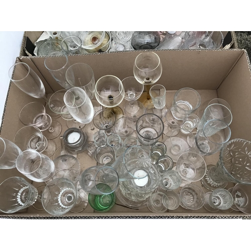 131 - 2 BOXES OF GLASSWARE