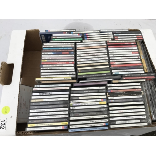 132 - 3 BOXES OF CD'S