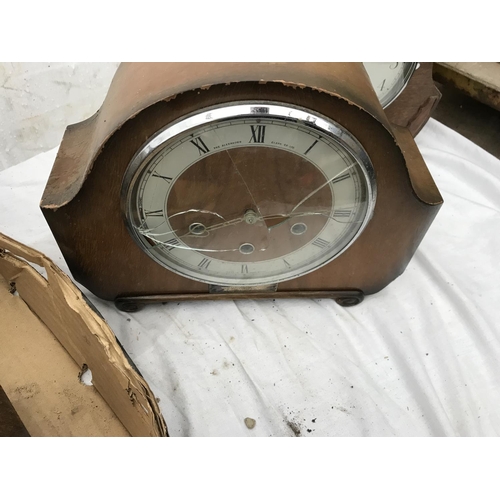 145 - 2 BOXES OF CLOCKS AND PARTS
