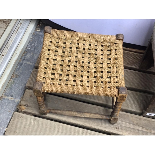 38 - 2 STOOLS AND A WASH SCRUB BOARD