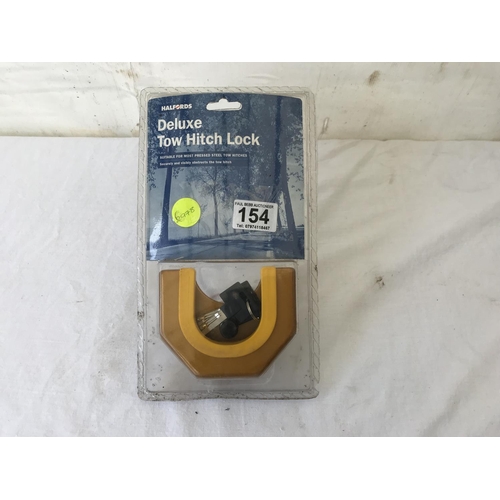 154 - NEW HALFORDS TOW HITCH LOCK