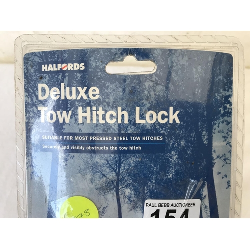 154 - NEW HALFORDS TOW HITCH LOCK