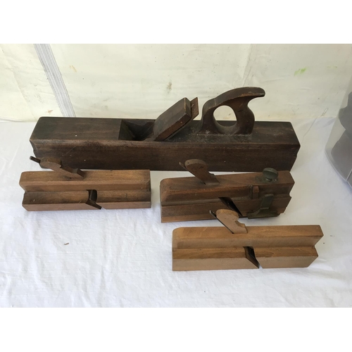 156 - CRATE OF VICTORIAN MOULDING PLANES