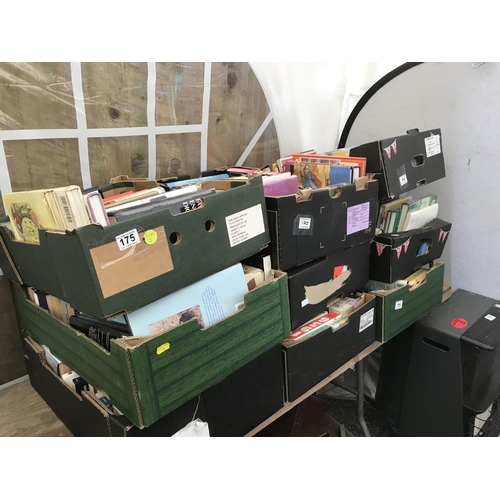 175 - 9 BOXES OF BOOKS