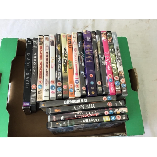 205 - 12 BOXES OF BOOKS DVDS ETC