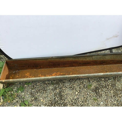 232 - VINTAGE GALVANISED FEEDING TROUGH