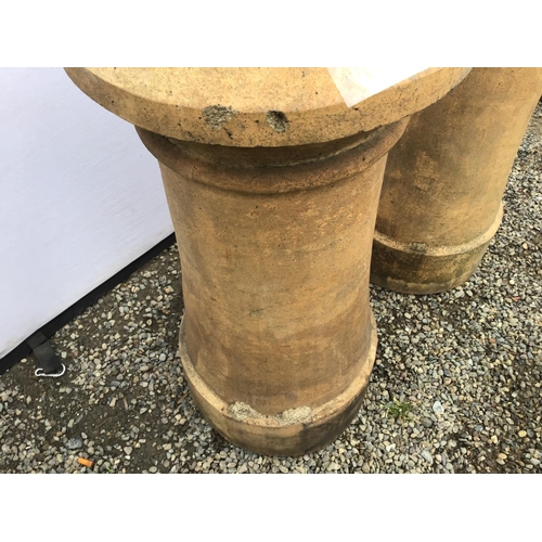 235 - PAIR OF VICTORIAN CHIMNEY POTS A/F