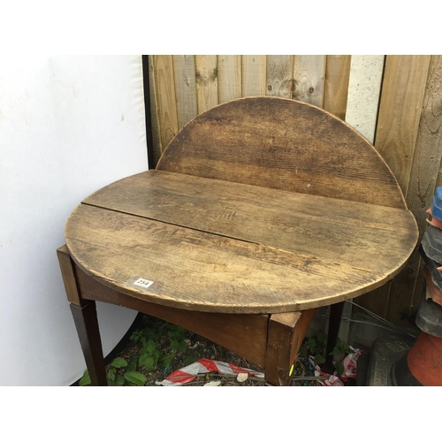 254 - OAK TABLE A/F