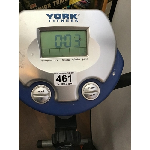 461 - YORK FITNESS EXERCISE BIKE