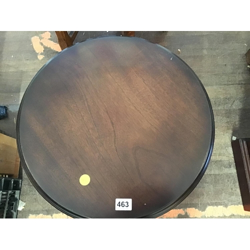 463 - MODERN REPRODUCTION MAHOGANY WINE TABLE