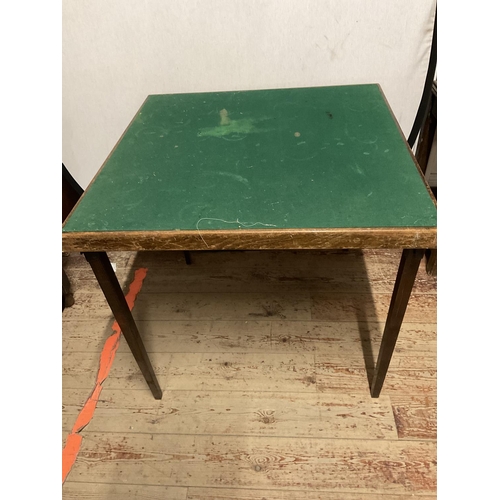 523 - 2 VINTAGE FOLDING CARD TABLES