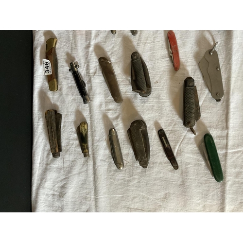 346 - COLLECTION OF PENKNIVES