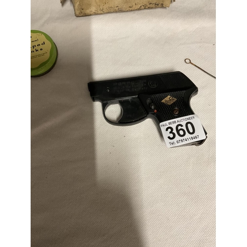 360 - VINTAGE  GERMAN STARTING PISTOL IN ORIGINAL BOX A/F