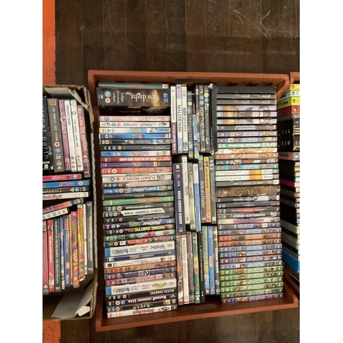 367 - 2 BOXES OF DVD'S AND 2 CRATES OF DVDS