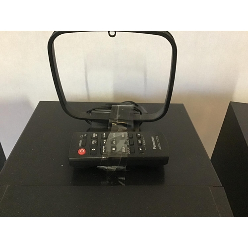 272 - PANASONIC STEREO AND SPEAKERS WITH ARIEL AND REMOTE CONTROL