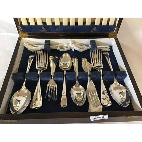 277 - 2 VINTAGE CANTEENS OF CUTLERY