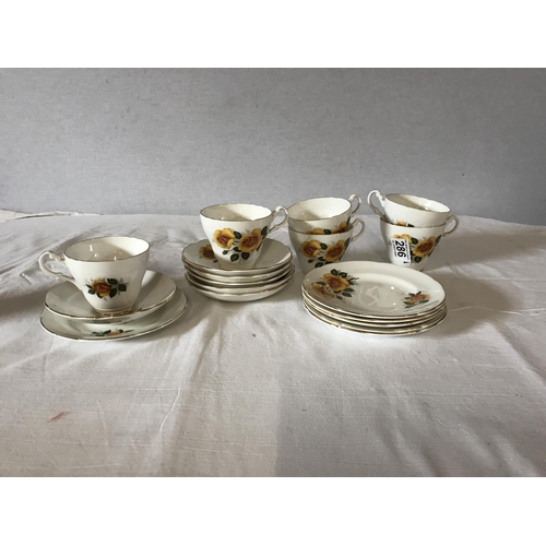 286 - 2  CHINA TEA SETS