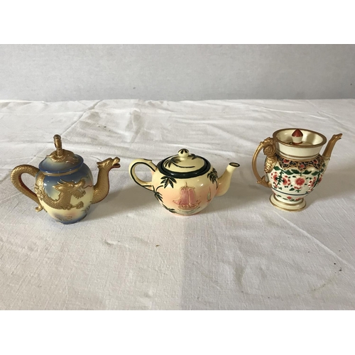 290 - MAYFAIR MINIATURE COLLECTORS TEA POTS WITH SOME BOXES AND CERTIFICATES