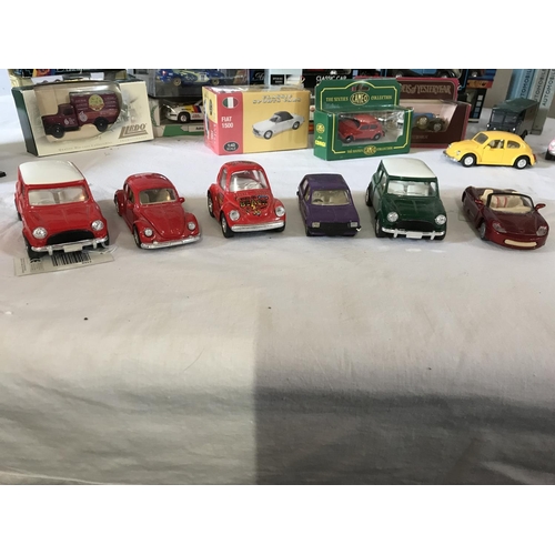 298 - COLLECTION OF MODEL CARS VANS ETC