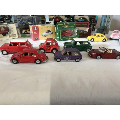 298 - COLLECTION OF MODEL CARS VANS ETC