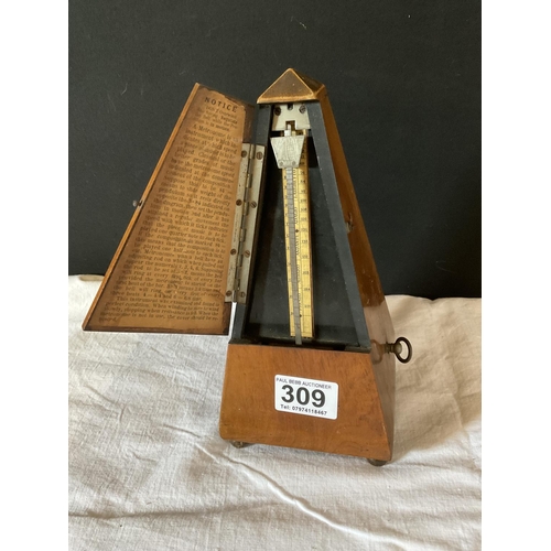 309 - WALNUT CASED METRONOME