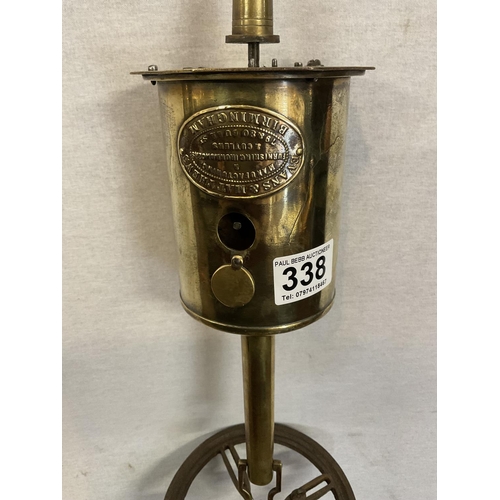 338 - VICTORIAN BRASS MEAT JACK