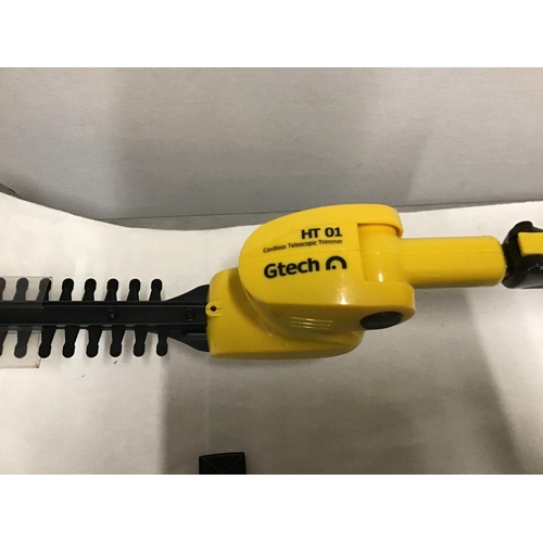 398 - BATTERY HAND HELD GTEC TELESCOPIC HEDGE TRIMMER NEW IN BOX W/O