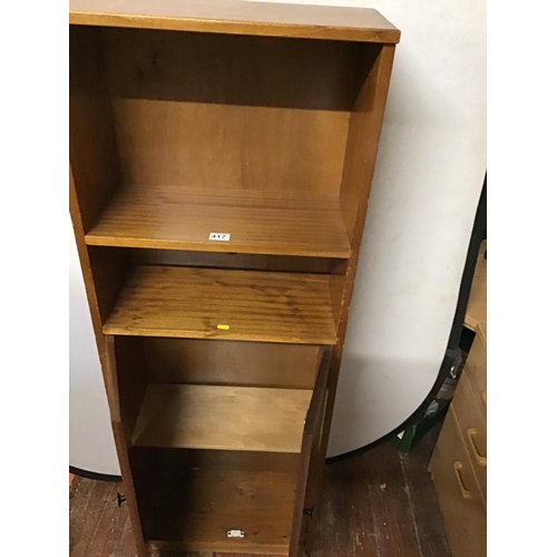 417 - TEAK SLIM BOOKCASE
21 X 10