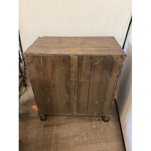 544 - EARLY GEORGIAN OAK 2 OVER 3 BEDROOM CHEST
23.5 X 21