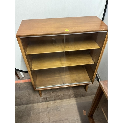 547 - 3 GLASS FRONTED BOOKCASES
27 X 12