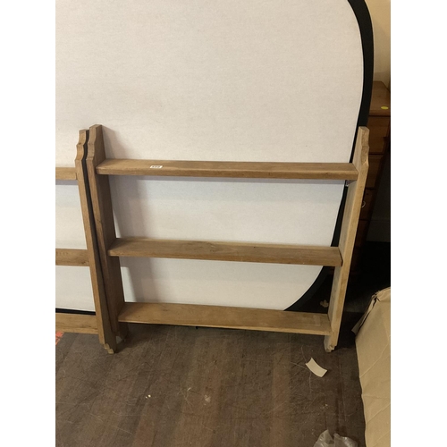 559 - 2 OAK WALL RACKS
38 X 5