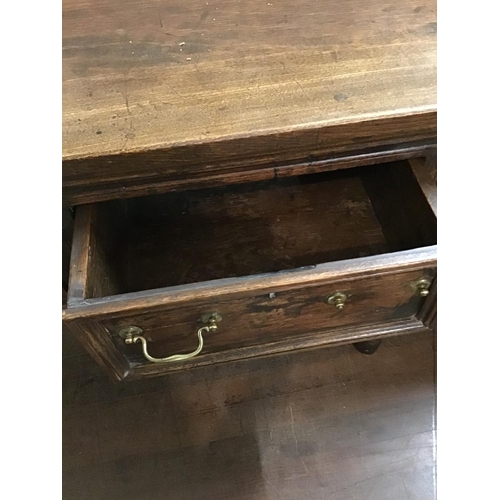 587 - EARLY 4 DRAWER JACOBEAN SERVING DRESSER
83 X 19