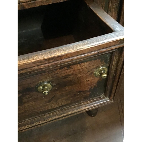 587 - EARLY 4 DRAWER JACOBEAN SERVING DRESSER
83 X 19