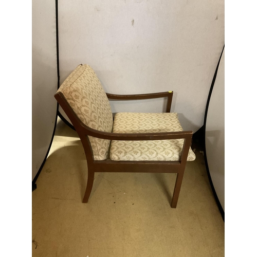 603 - RETRO PARKER KNOLL UPHOLSTERED ARMCHAIR