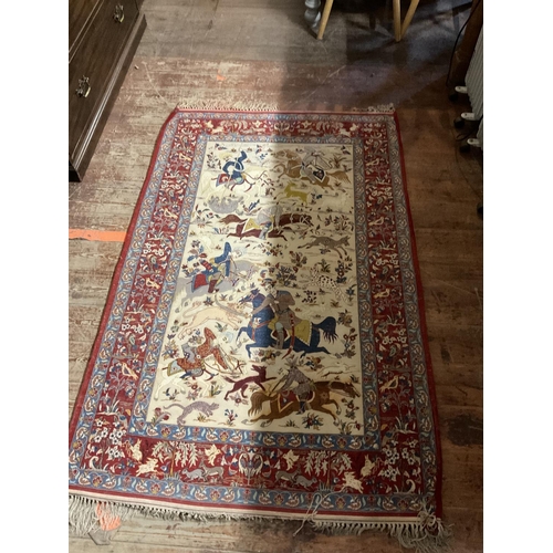 607 - GOOD QLTY CHINESE PATTERNED CARPET
48 X 42