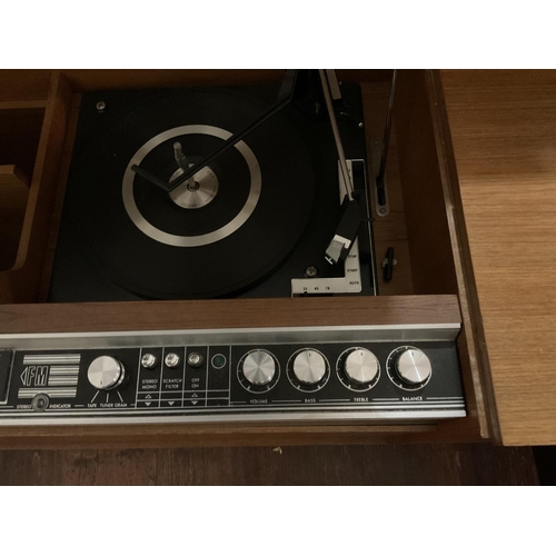 415 - RETRO TEAK CASED DECCA SRG899 RADIOGRAM W/O