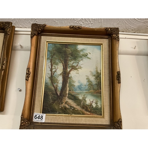 648 - 4 GILT FRAMED PICTURES