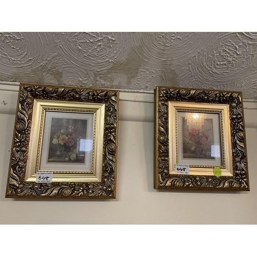 648 - 4 GILT FRAMED PICTURES