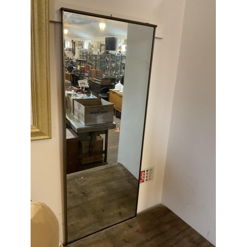 694 - LARGE MODERN GILT FRAMED MIRROR 34 X 44