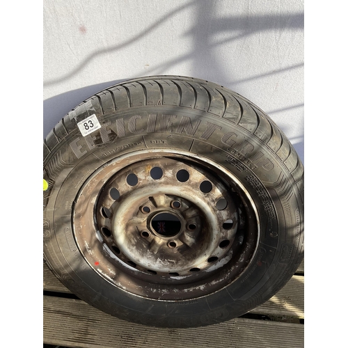83 - ***** WITHDRAWN DUE TO SPLIT IN TYRE****
GOODYEAR WHEEL AND TYRE 185/70 R14
