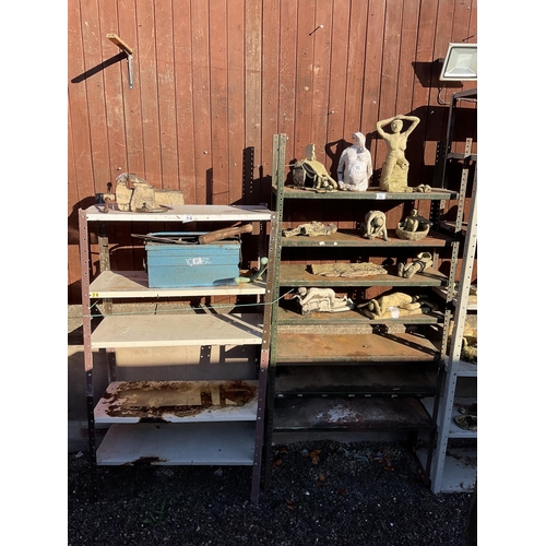 26 - 4 SETS OF METAL SHELVES A/F
H 60
