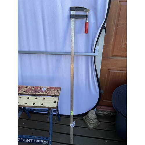 35 - LARGE SASH CLAMP AND WORK MATE