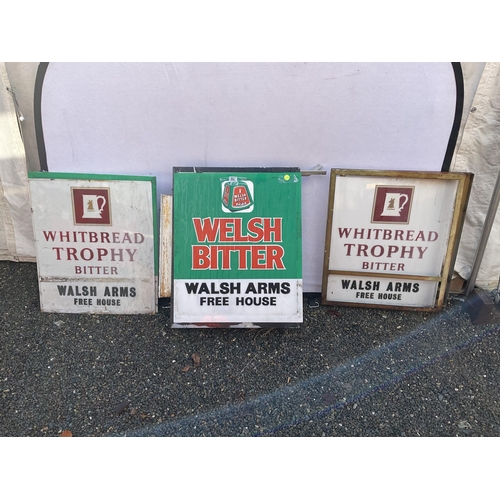 59 - WELSH BITTER AND WHITBREAD TROPHY SIGNS